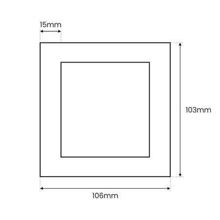 Gniazdo ssące Slim Ramka Glass