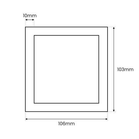 Gniazdo ssące Slim Ramka Glass