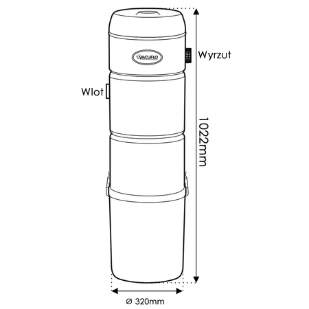 Jednostka VACUFLO TC 588Q + Podwójny Zestaw Silver