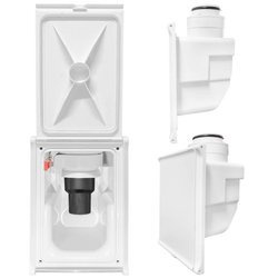 Gniazdo ssące HAH z blokadą węża, białe