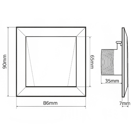 Gniazdo ssące Magnetic Białe